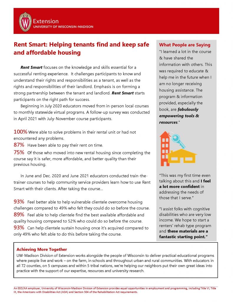 rent smart impact report